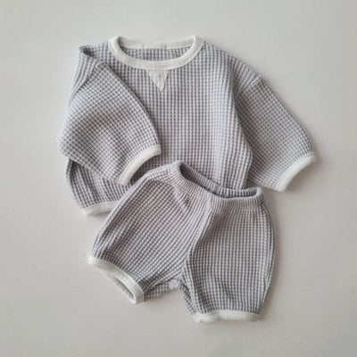 Waffle Sportswear Shorts Set