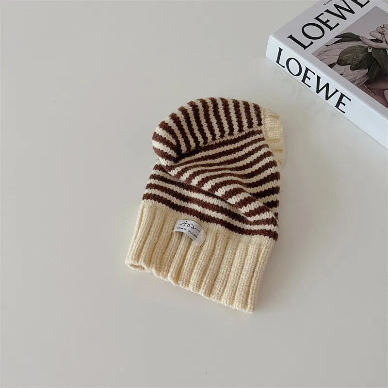 Striped Knit Ski Hat