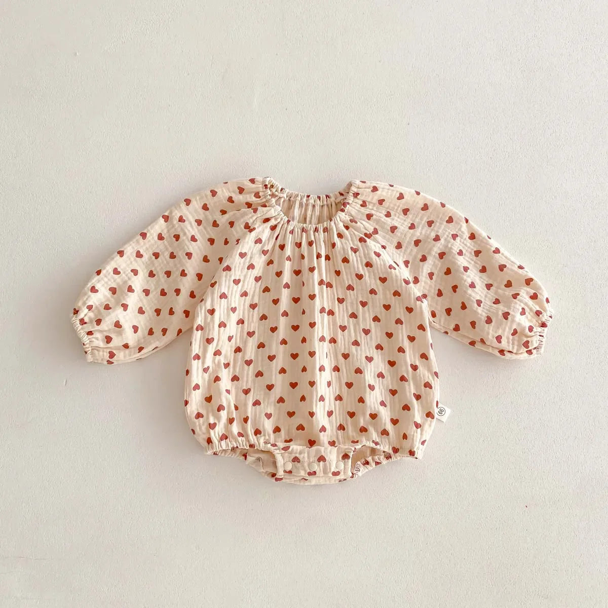 Plaid Hearts Girls Romper
