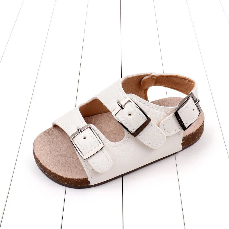 Vegan Leather Strap Sandals