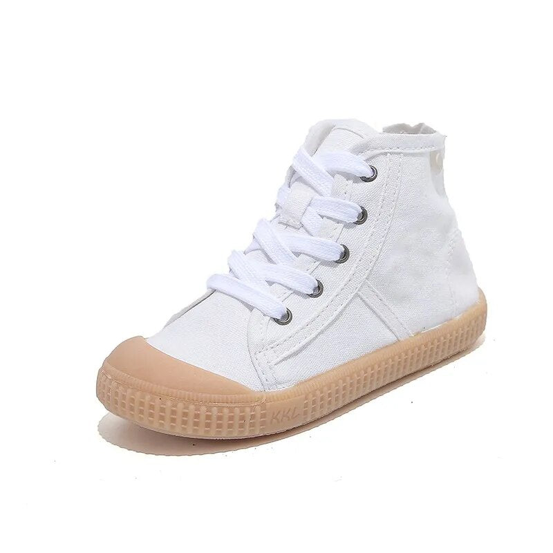 High Top Canvas Lace up Sneakers