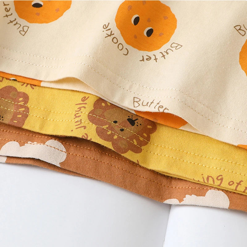 Cartoon Print Short Sleeve T-shirt