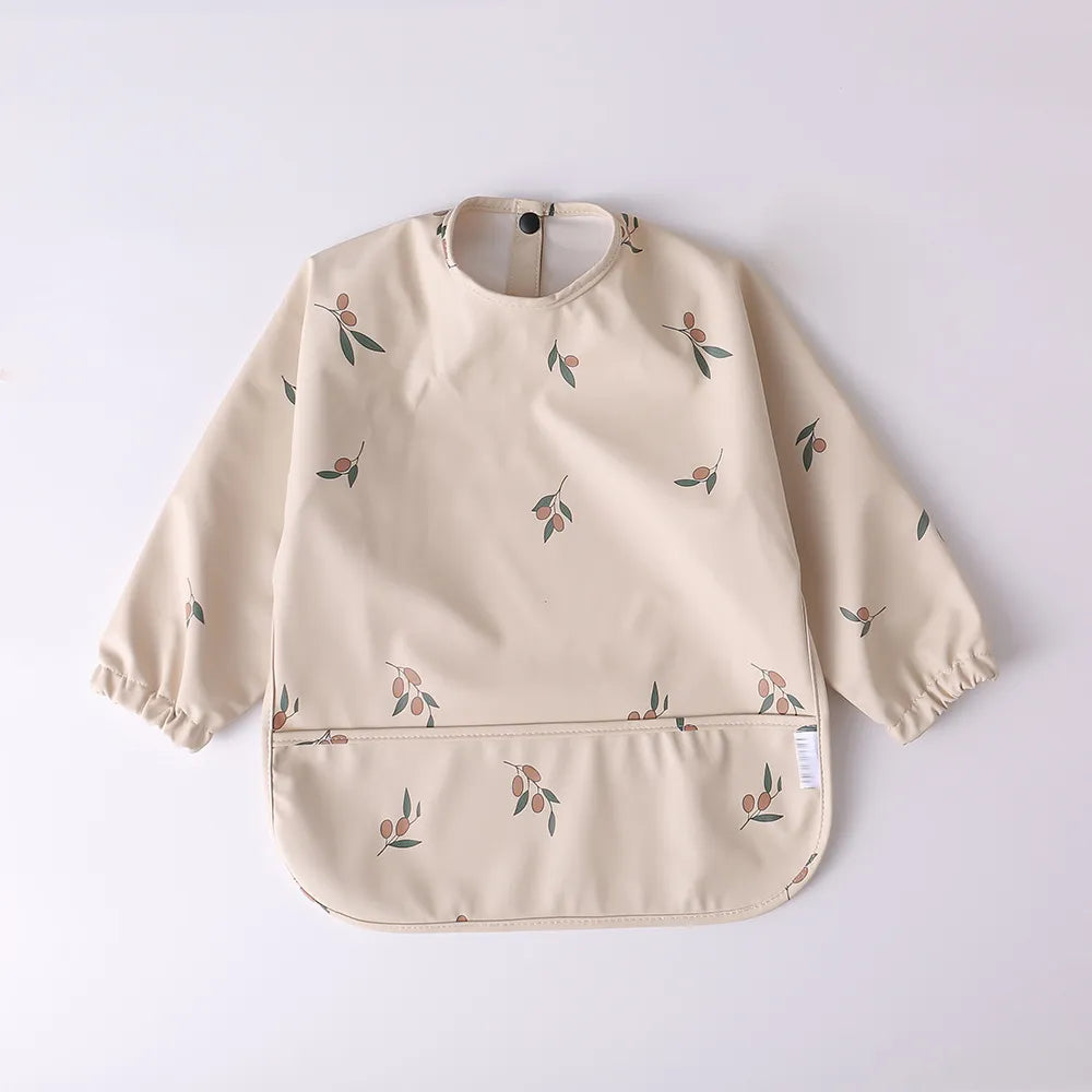Baby Waterproof Long Sleeve Apron Bib