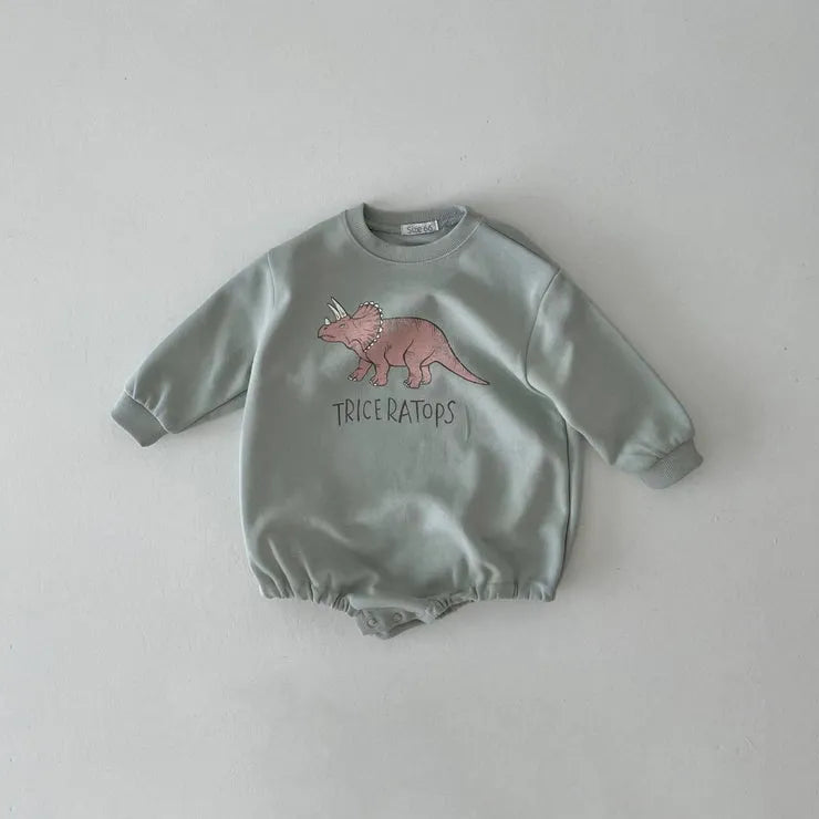 Dinosaur Long Sleeve Sweatshirt Bodysuit