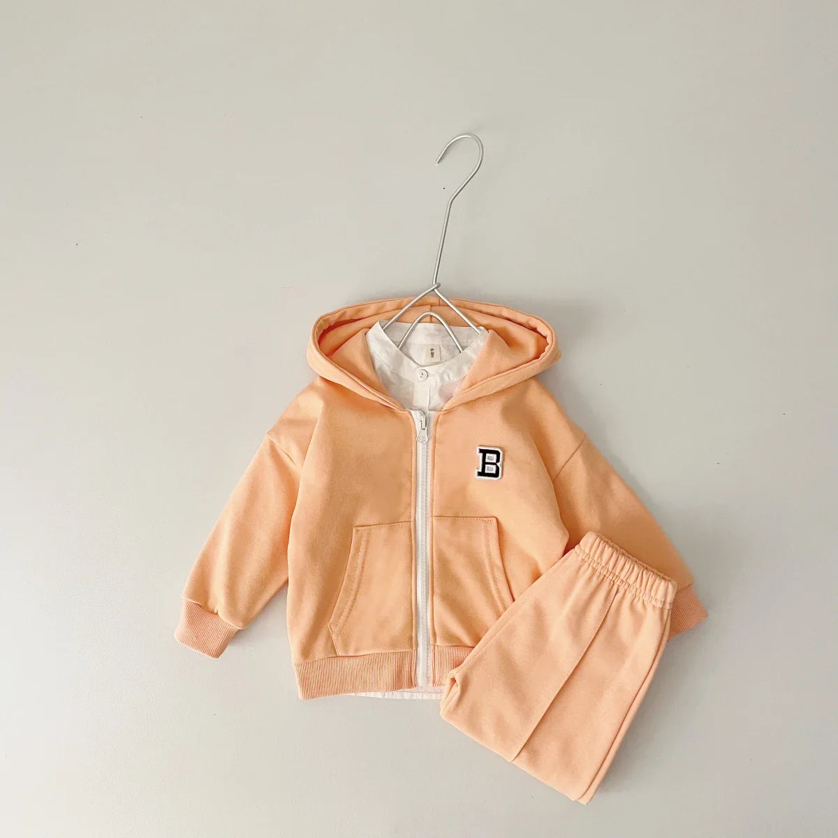 B Stitch Zip Up Jogger Set