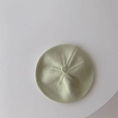 Kids Solid Beret Hat