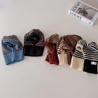 Striped Knit Ski Hat
