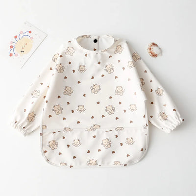 Baby Waterproof Long Sleeve Apron Bib