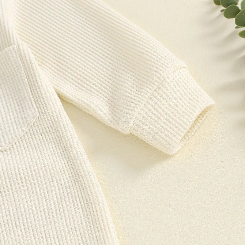 Turn Down Collar Boys Jumpsuit