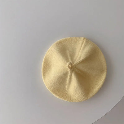Kids Solid Beret Hat