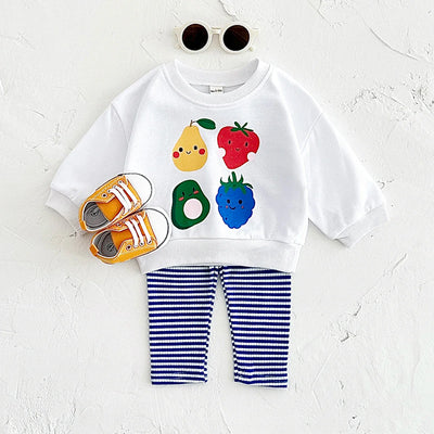 Fruit Pullover Pants Set