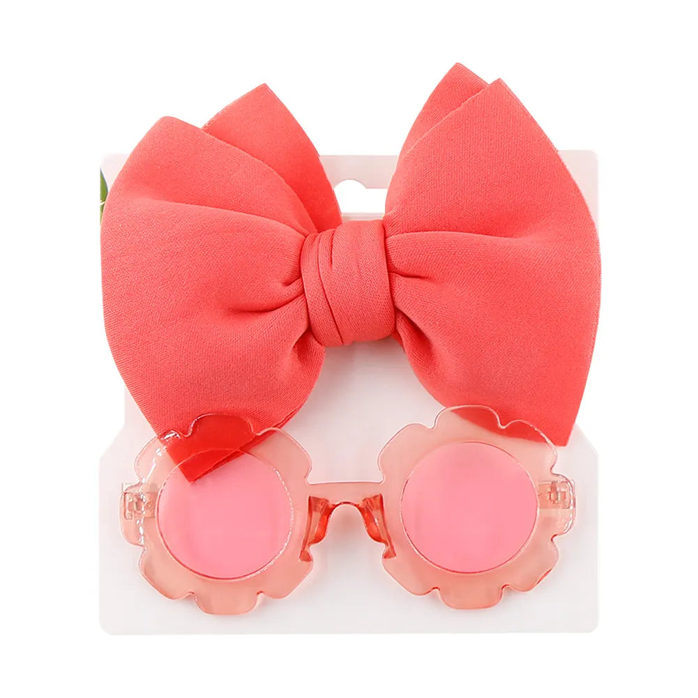 Large Bow Headband With Sunglasses