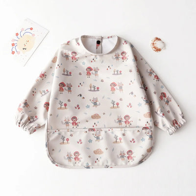 Baby Waterproof Long Sleeve Apron Bib