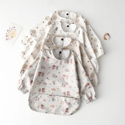 Baby Waterproof Long Sleeve Apron Bib