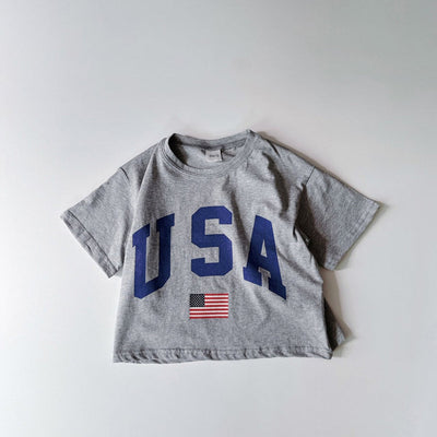 USA Print Short Sleeve T-Shirt