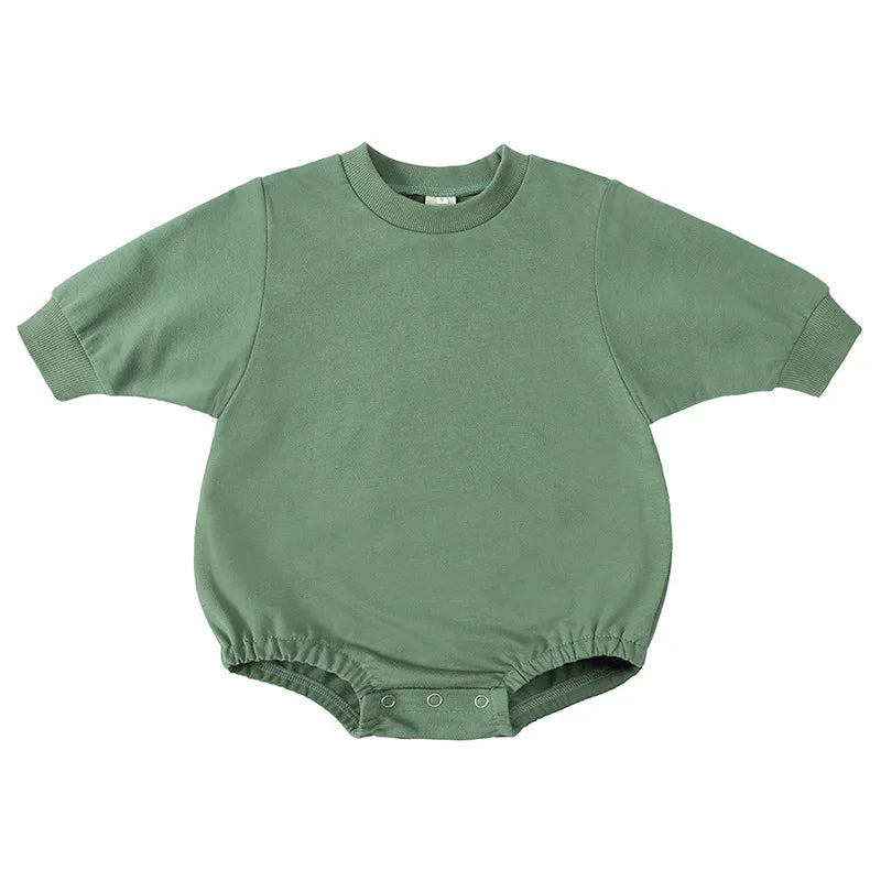 PERSONALIZED Embroidered Sweatshirt Romper
