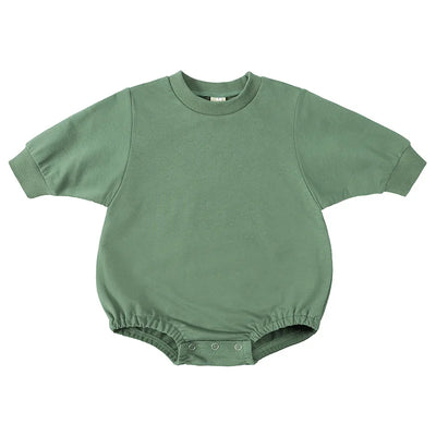 PERSONALIZED Embroidered Sweatshirt Romper