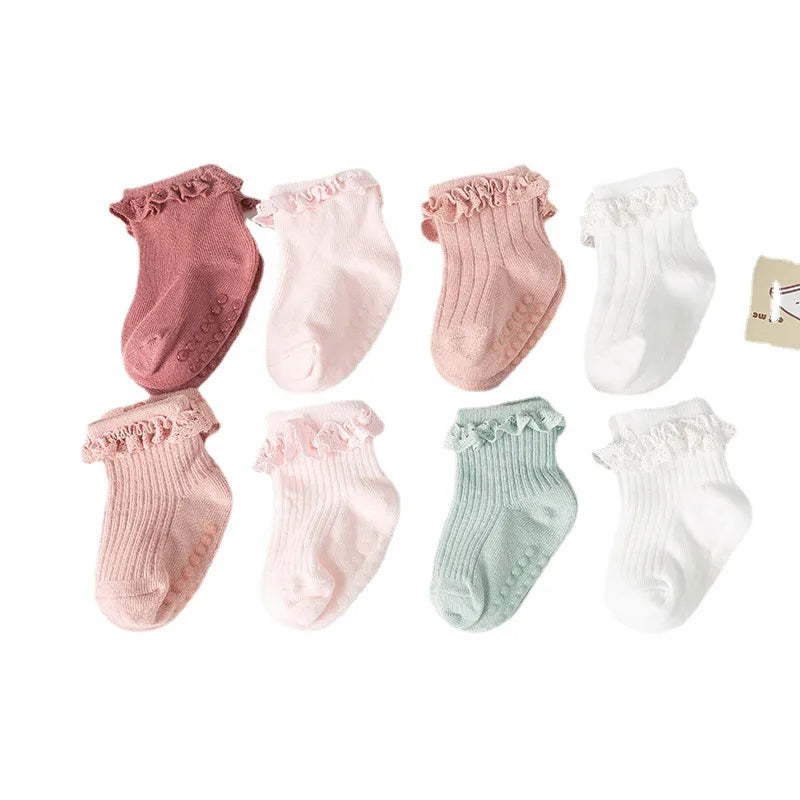 Non Slip Frill Socks
