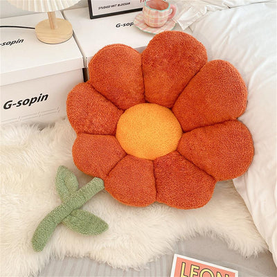Plush Sunflower Cushion Pillow