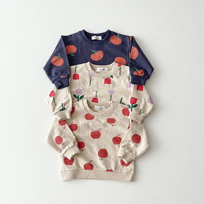 Garden Print Long Sleeve Sweater