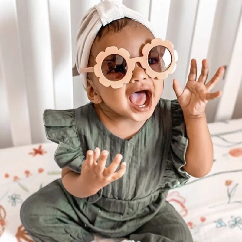 Round Sunflower UV400 Sunglasses