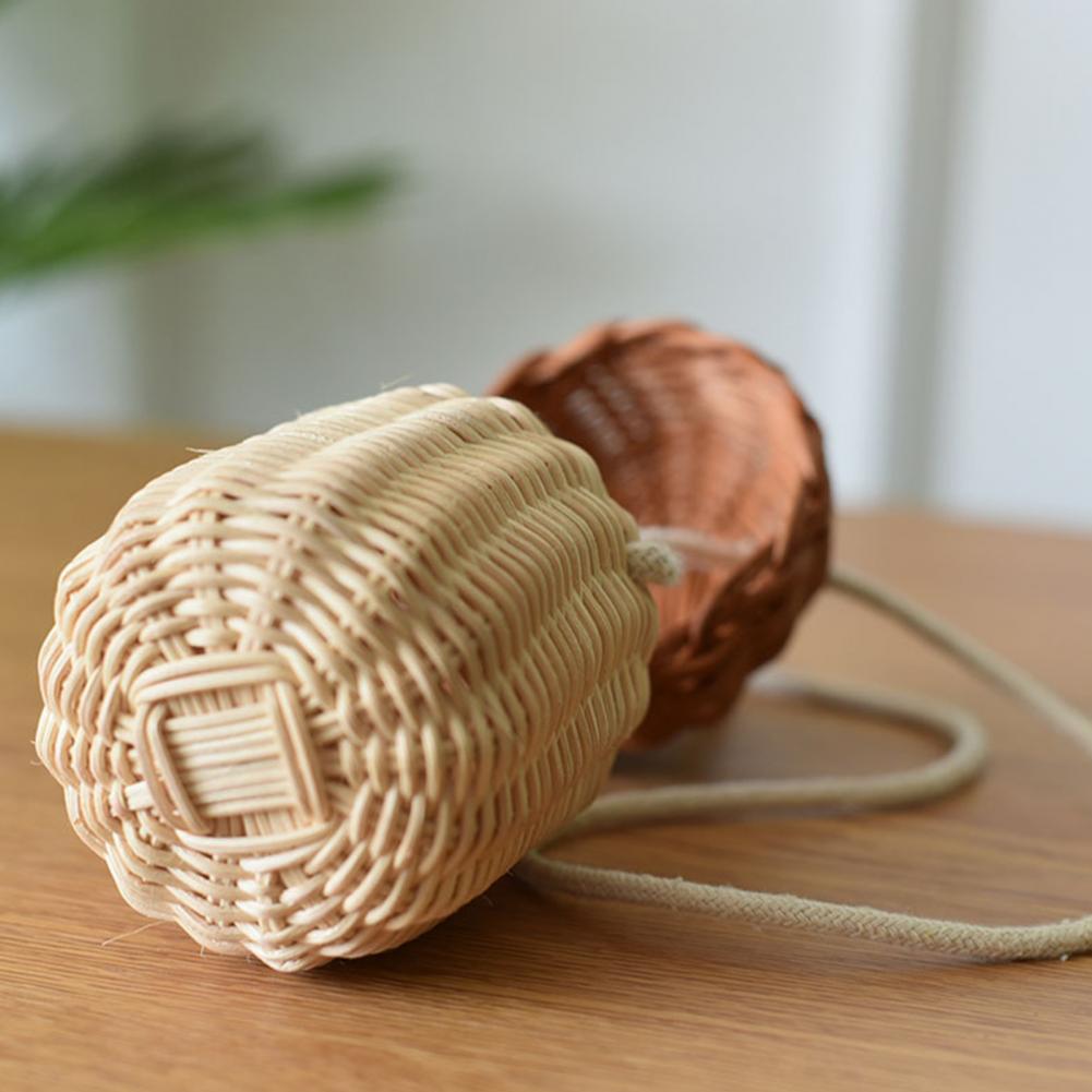Acorn Shaped Rattan Bag
