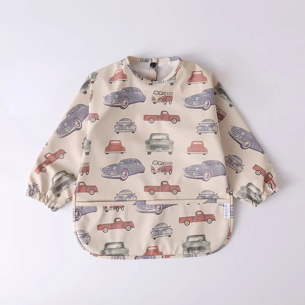 Baby Waterproof Long Sleeve Apron Bib