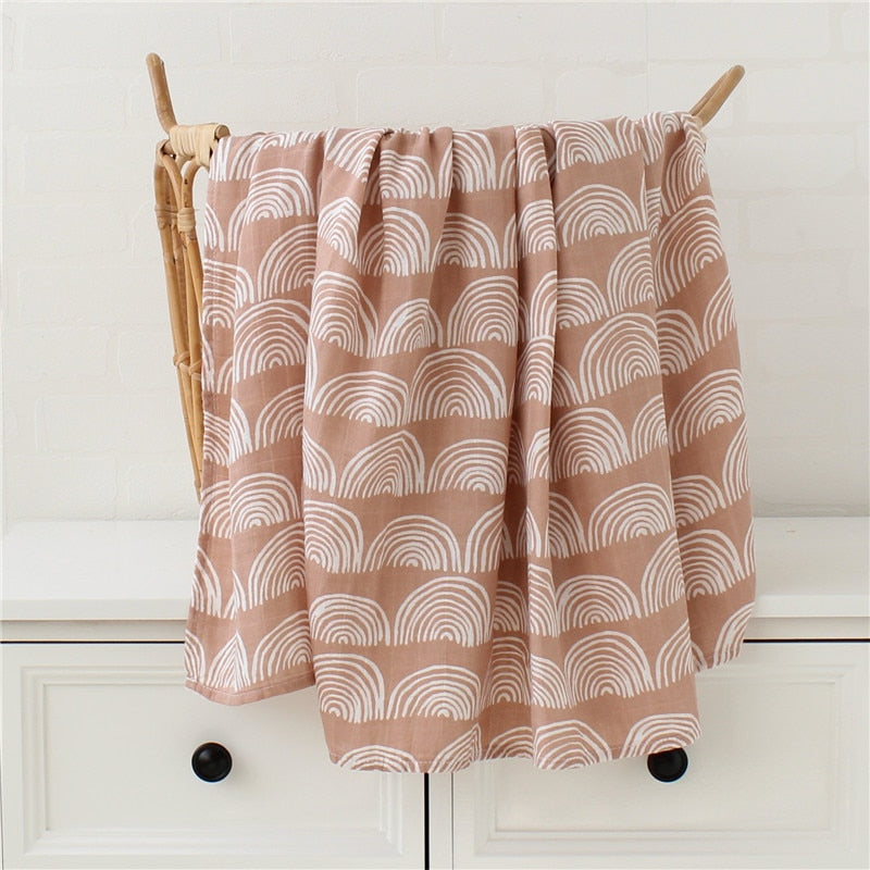 Art Deco Muslin Swaddles