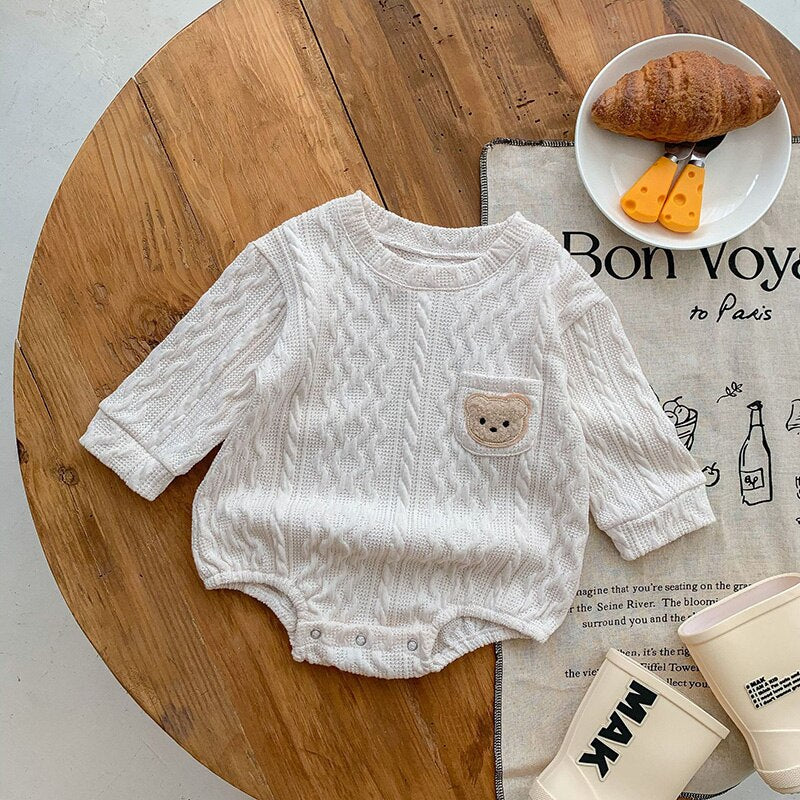 Long Sleeve Boys One Piece Bodysuit