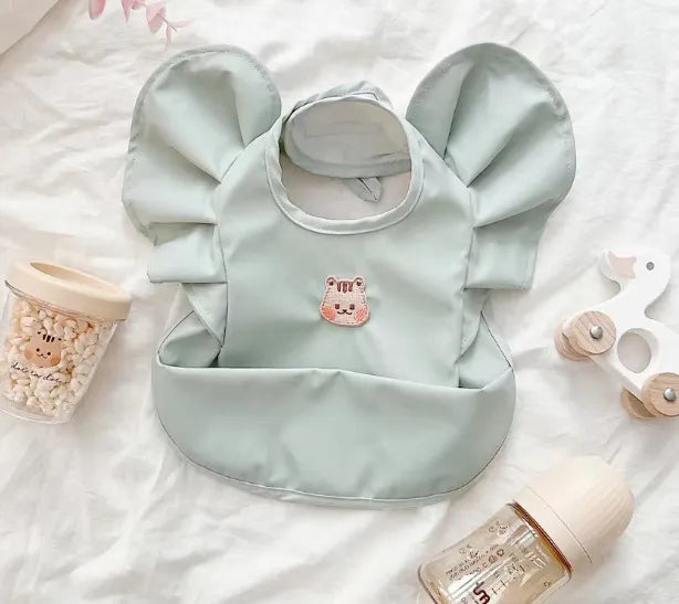 Waterproof Feeding Ruffle Neck Bib