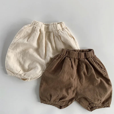Elastic Waist Loose Fitted Shorts