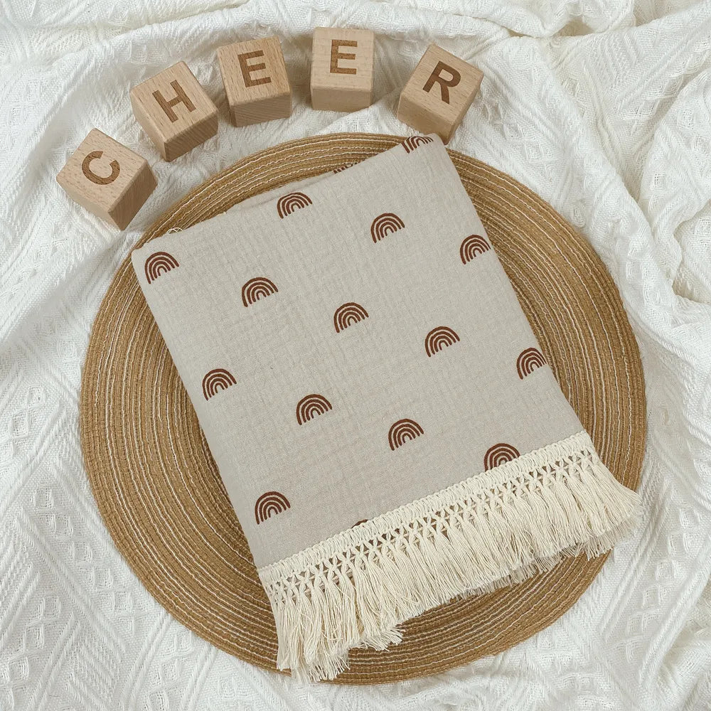 Floral Print Blanket Babies Bed Cover