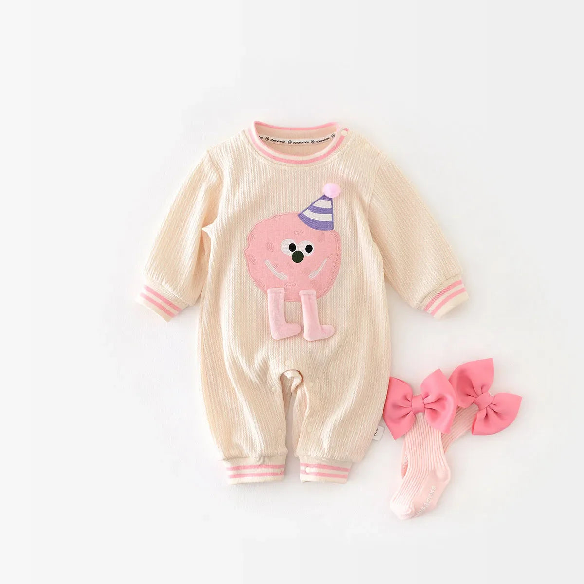 Pink Cartoon Jumpsuit