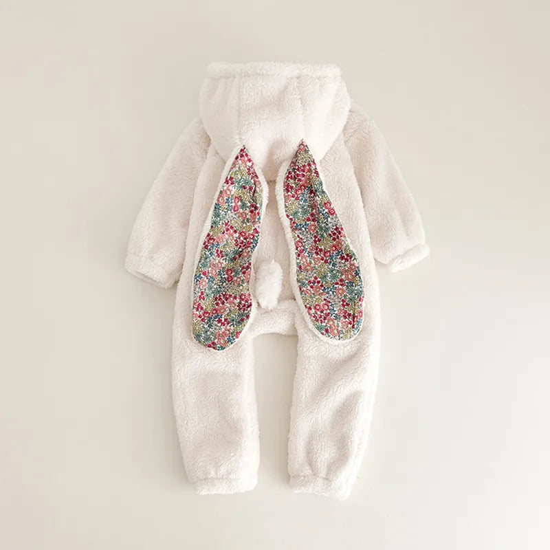 Bunny Rabbit Plush Romper Jumpsuit