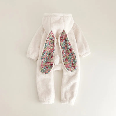 Bunny Rabbit Plush Romper Jumpsuit