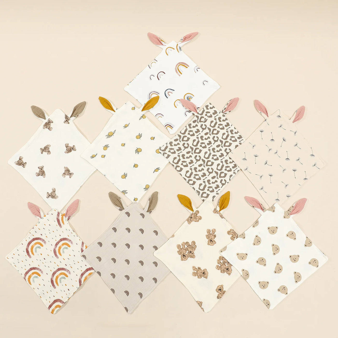Bunny Ears Burp Cloth
