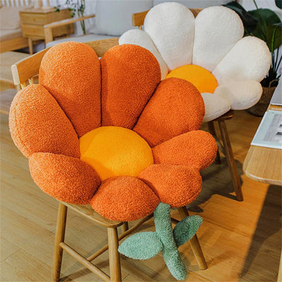 Plush Sunflower Cushion Pillow