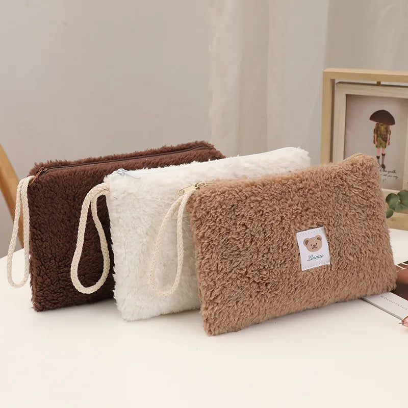 Cute Plush Travel Cosmetic Bag