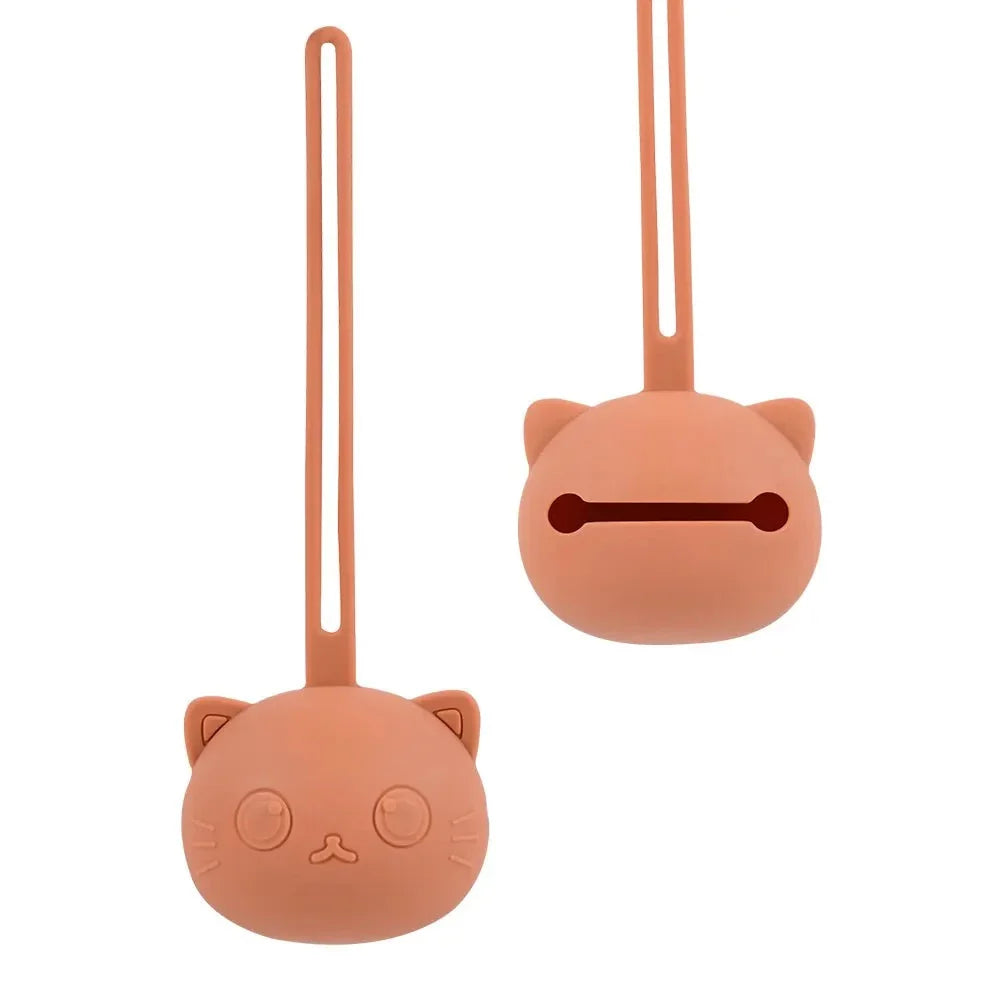 Silicone Cute Cat Shape Pacifier Holder