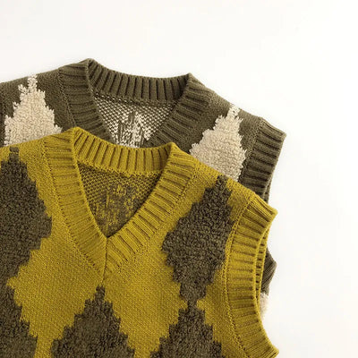 Kids Vintage Vest Knit Top