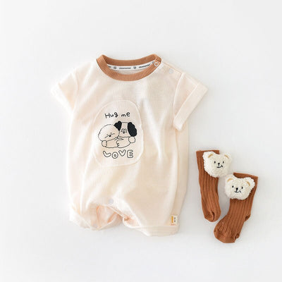 Waffle Boys Cartoon Rompers
