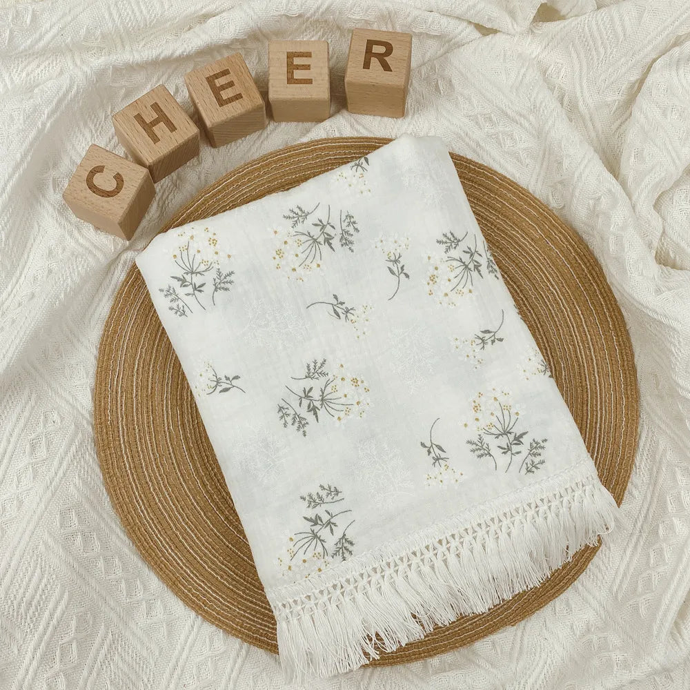 Floral Print Blanket Babies Bed Cover