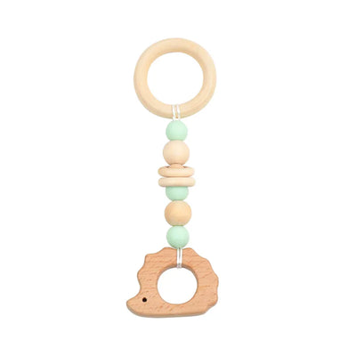 Floral Wooden Clip Pacifier Holder