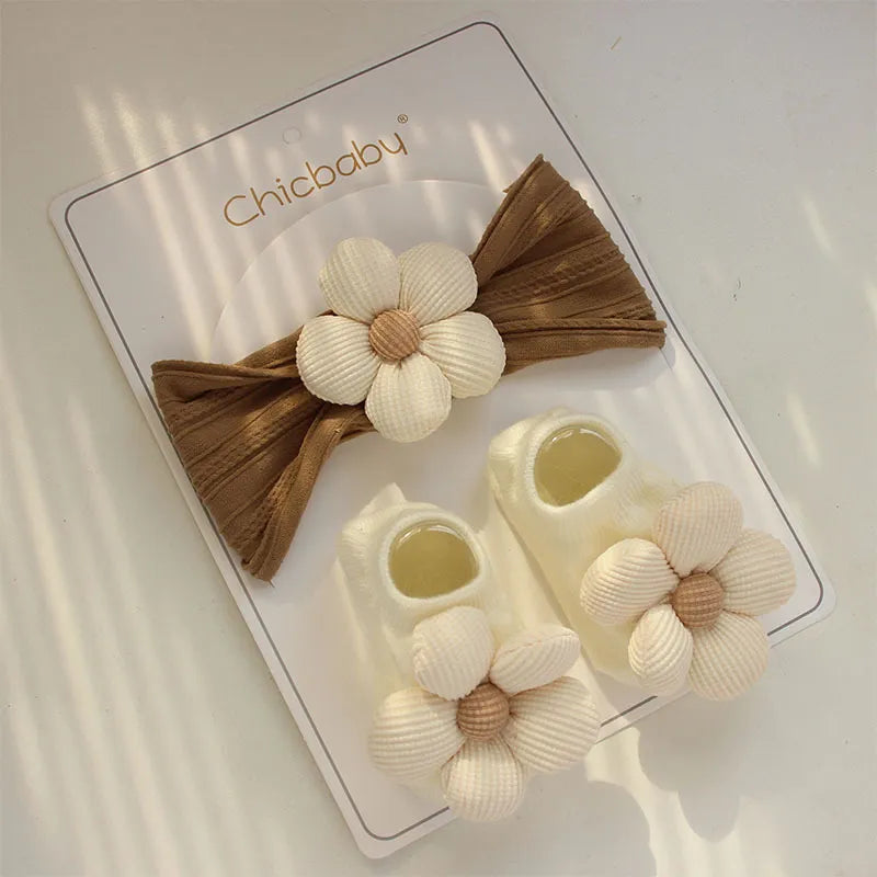 Baby Flower Headband & Socks
