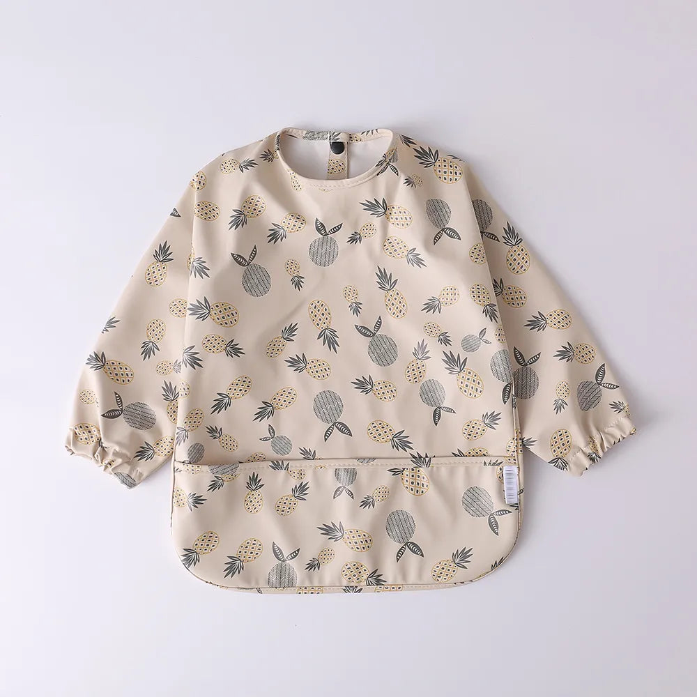 Baby Waterproof Long Sleeve Apron Bib