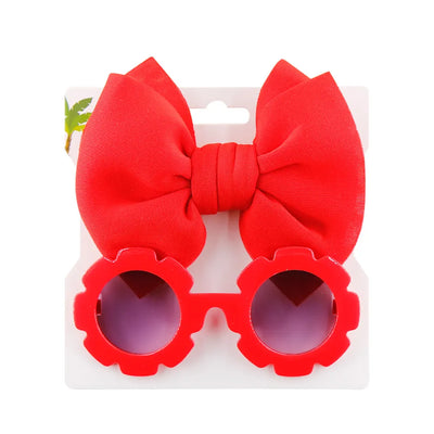 Large Bow Headband With Sunglasses