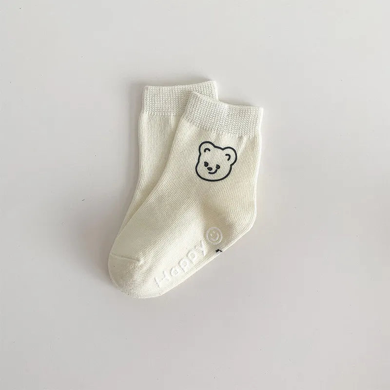 Animal Outlined Soft Floor Socks