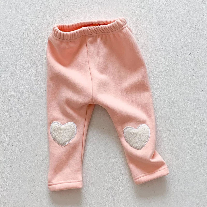 Baby Girl Heart Cotton Pants