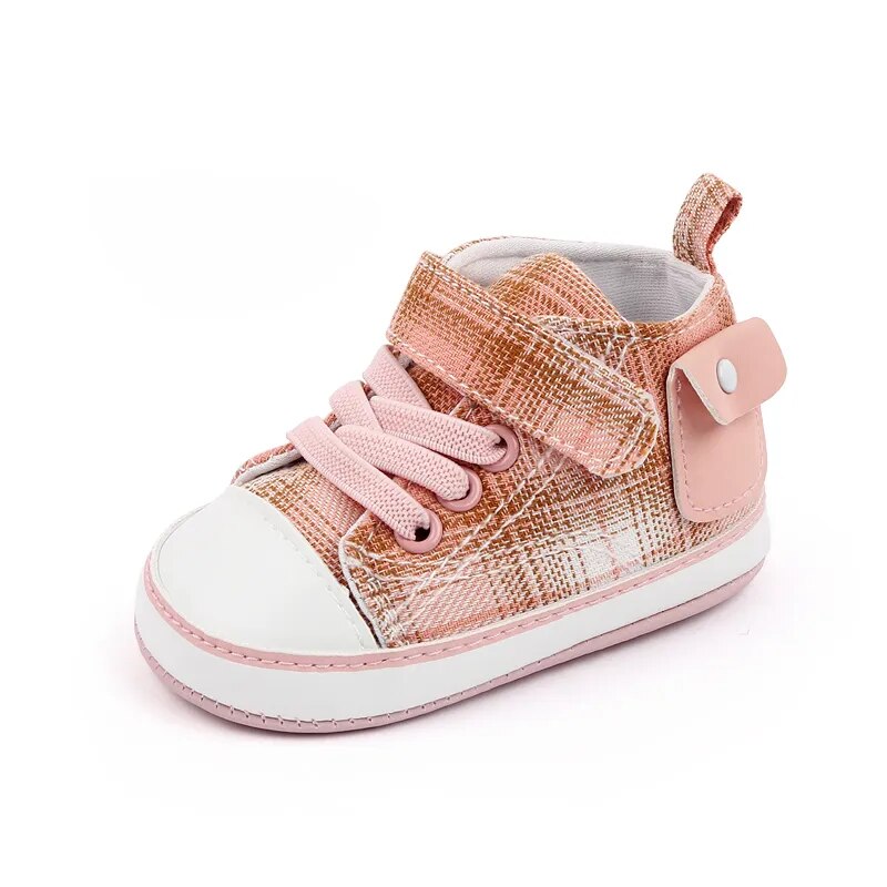 Baby Plaid Canvas Shoes