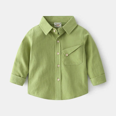 Slant Pocket Button-Up Shirt